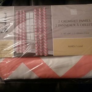 4 Grommet Panel Curtains.  4 panels total.